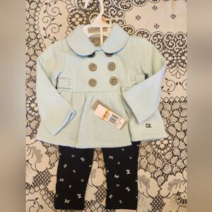 Baby Girl 12 mos Calvin Klein matching set